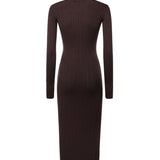 Abito ABITO DI MAGLIA DARK CHOCOLATE AM08B66E2 EV9 EV9 ELISABETTA FRANCHI