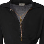 Abito ABITO DI MAGLIA NERO AM19S66E2 110 110 ELISABETTA FRANCHI