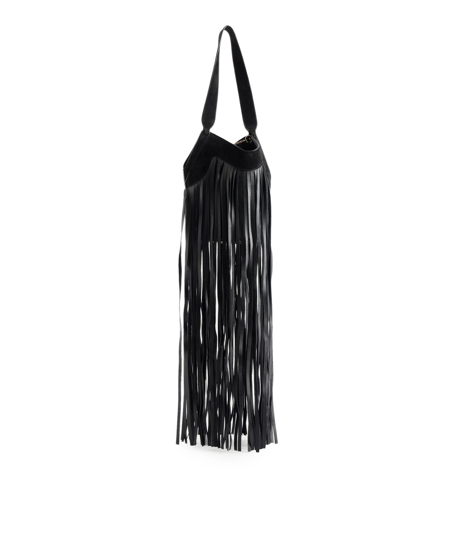 Borsa LOTUS NANO FRINGE TOTE BLK H2064 1054 200 200 KHAITE