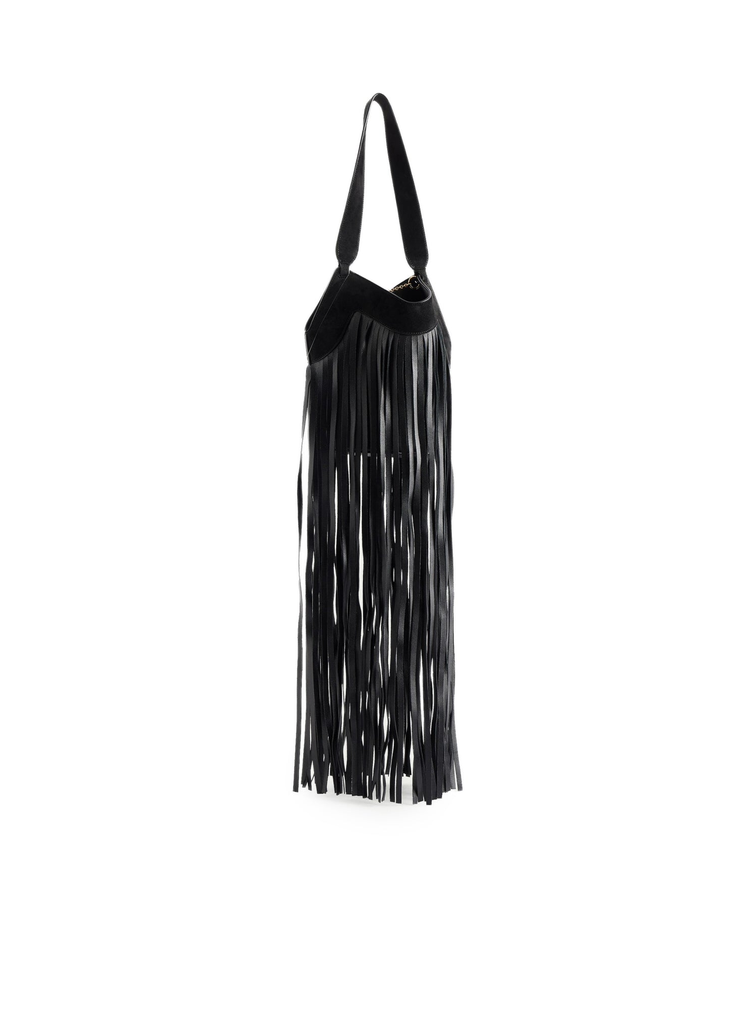 Borsa LOTUS NANO FRINGE TOTE BLK H2064 1054 200 200 KHAITE