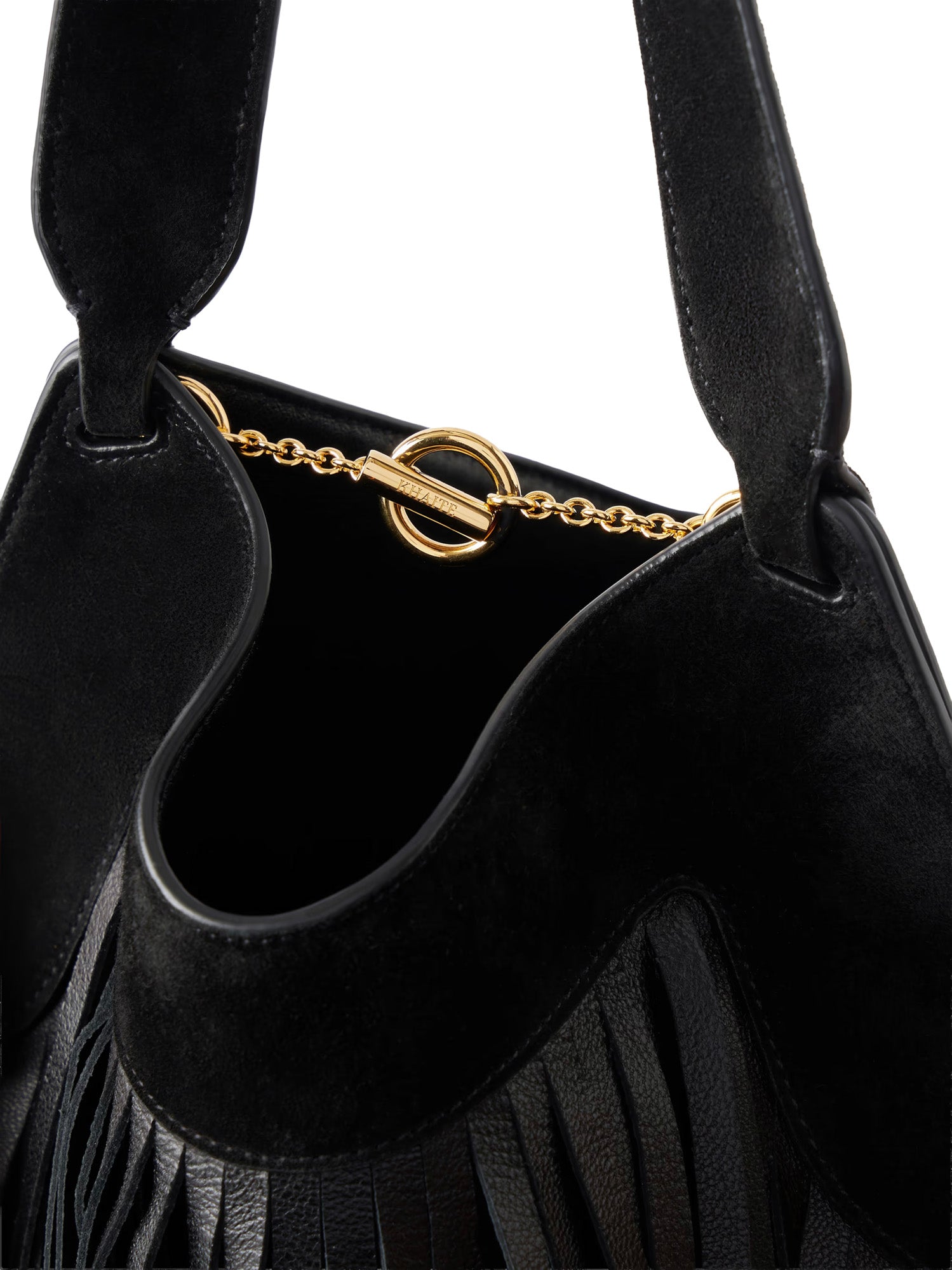 Borsa LOTUS NANO FRINGE TOTE BLK H2064 1054 200 200 KHAITE