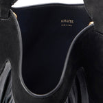 Borsa LOTUS NANO FRINGE TOTE BLK H2064 1054 200 200 KHAITE