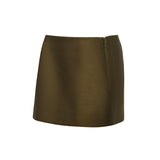 Gonna JETT SKIRT DARK OLIVE 4116582 W582 429 429 KHAITE
