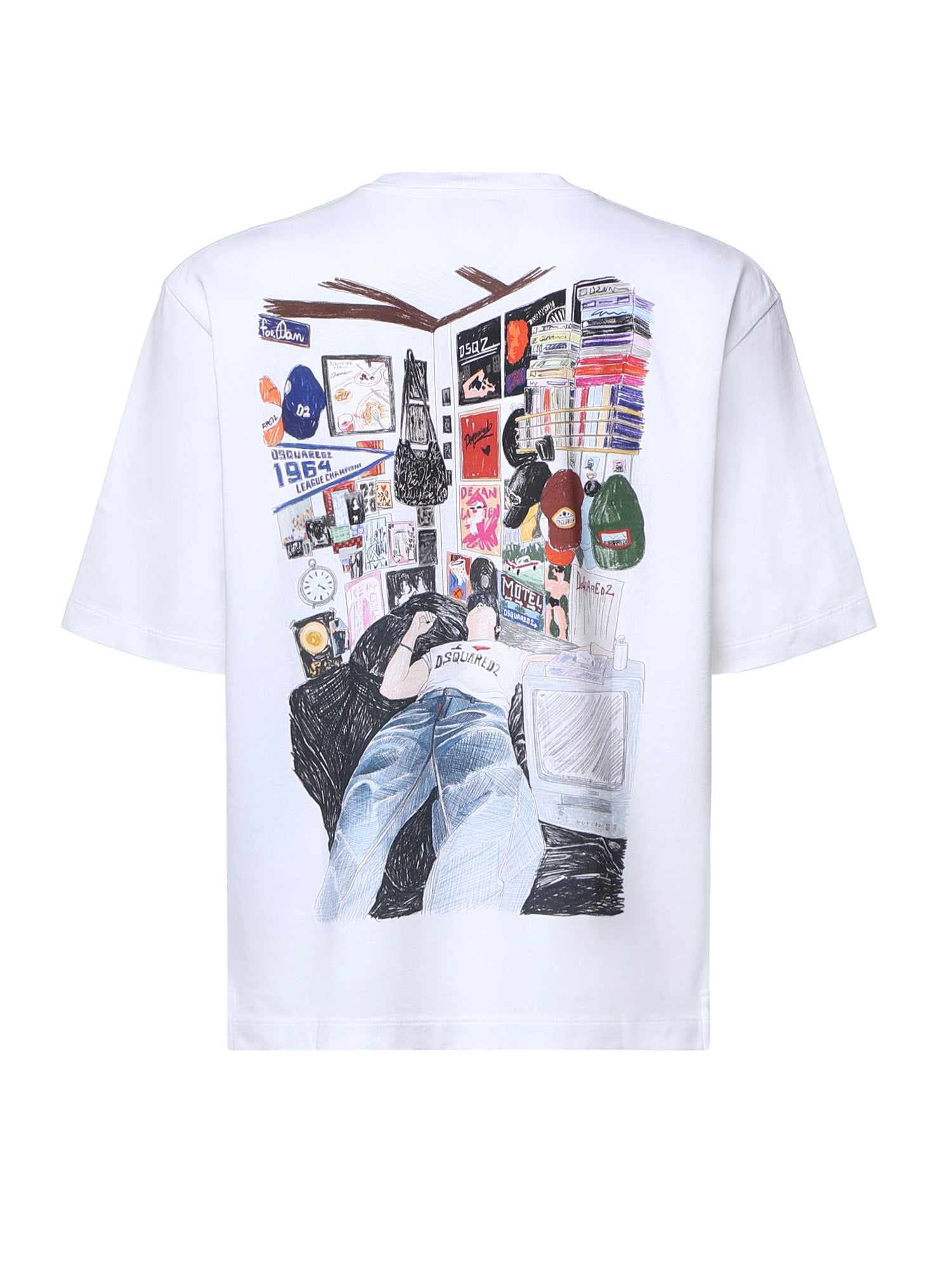 T-shirt T-SHIRT WHITE S74GD1578 D20033 100 100 DSQUARED2