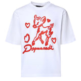 T-shirt T-SHIRT WHITE S74GD1583 D20033 100 100 DSQUARED2