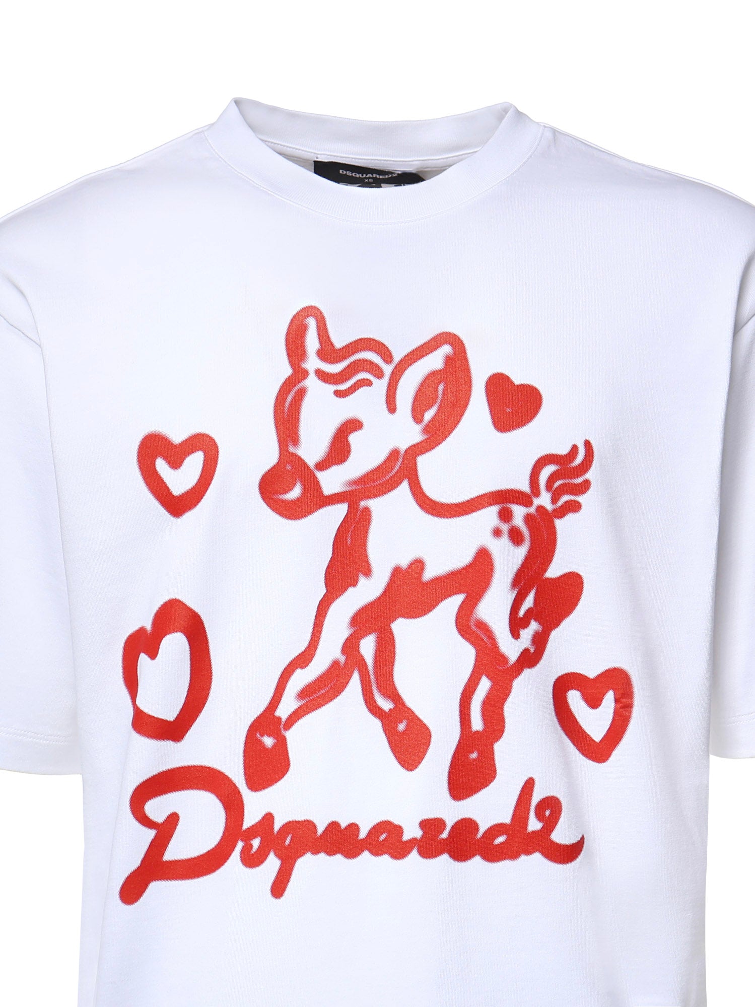 T-shirt T-SHIRT WHITE S74GD1583 D20033 100 100 DSQUARED2