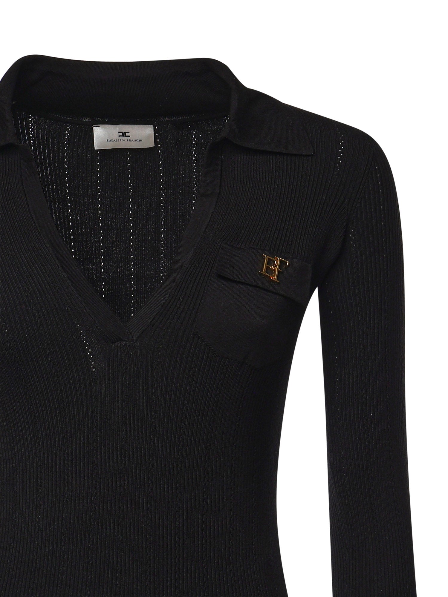Abito ABITO DI MAGLIA NERO AM08B66E2 110 110 ELISABETTA FRANCHI