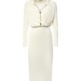 Abito ABITO DI MAGLIA BURRO AM19S66E2 193 193 ELISABETTA FRANCHI