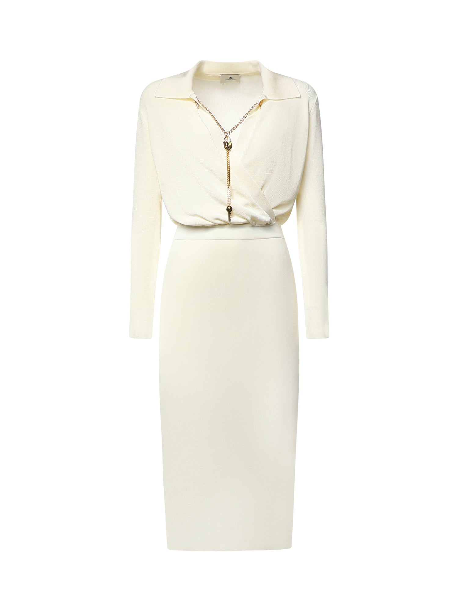 Abito ABITO DI MAGLIA BURRO AM19S66E2 193 193 ELISABETTA FRANCHI