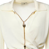 Abito ABITO DI MAGLIA BURRO AM19S66E2 193 193 ELISABETTA FRANCHI
