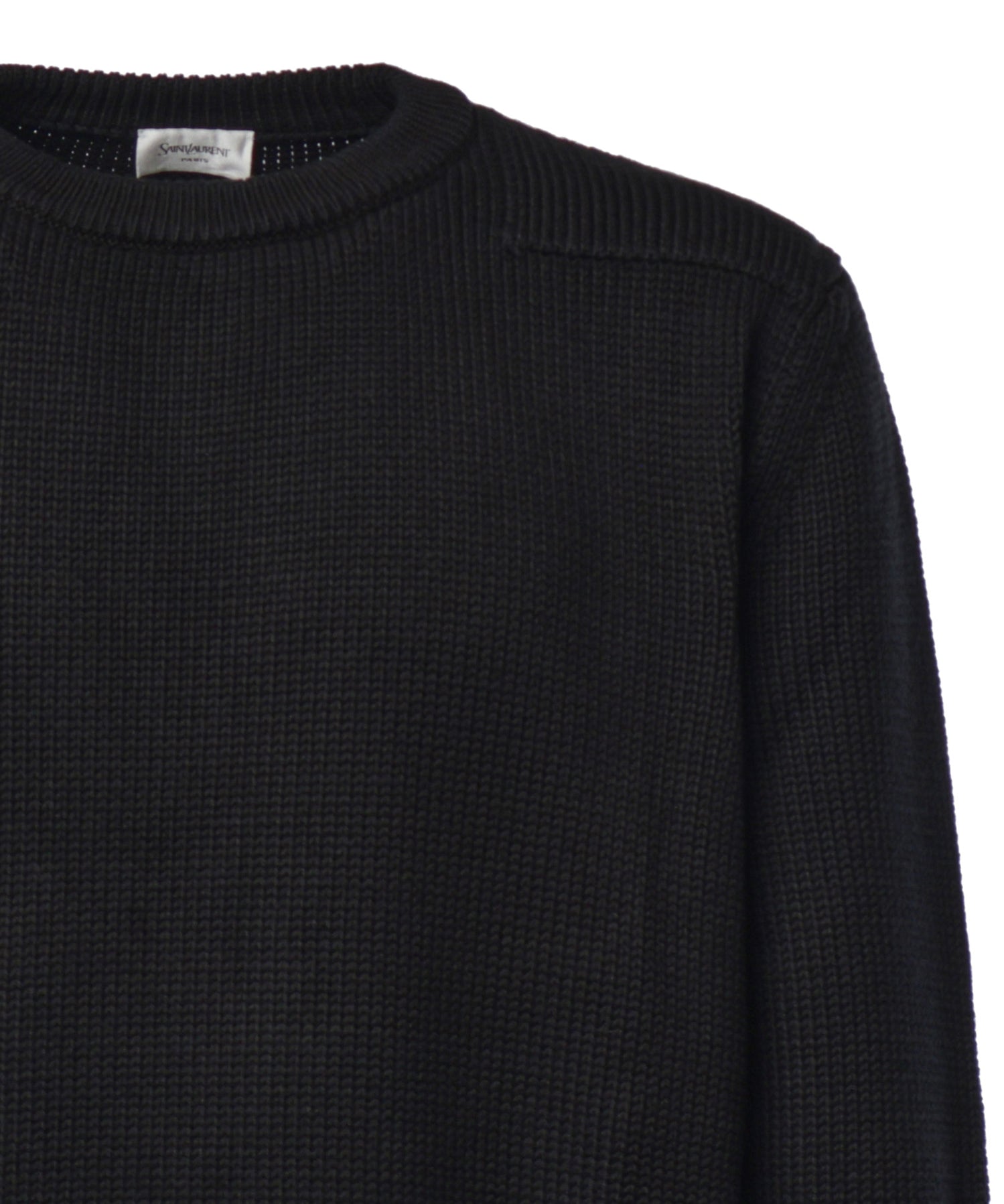 Maglieria PULL COL ROND TAB CUIR SAINT A004JU Y77OT 1000 1000 SAINT LAURENT