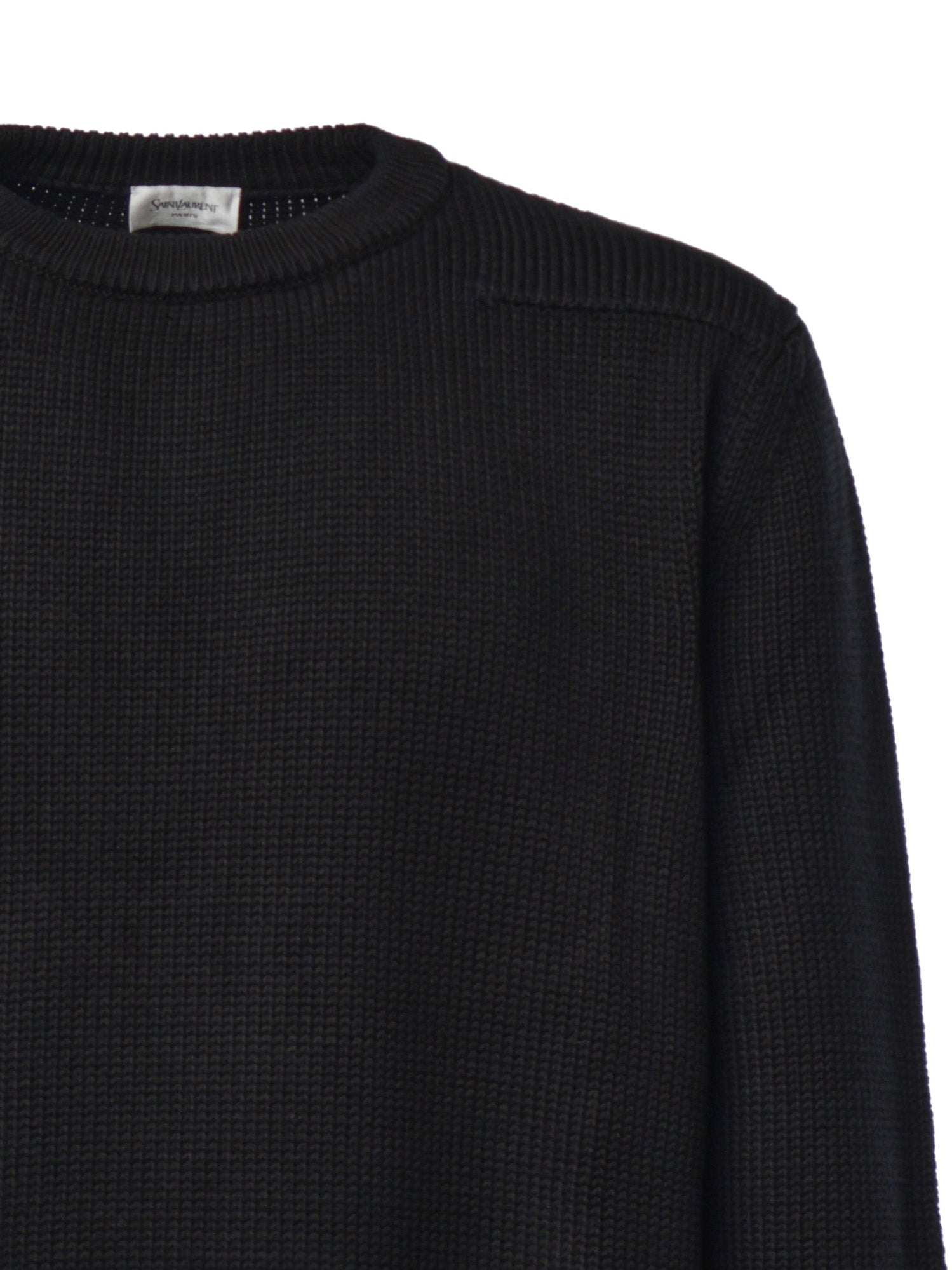 Maglieria PULL COL ROND TAB CUIR SAINT A004JU Y77OT 1000 1000 SAINT LAURENT
