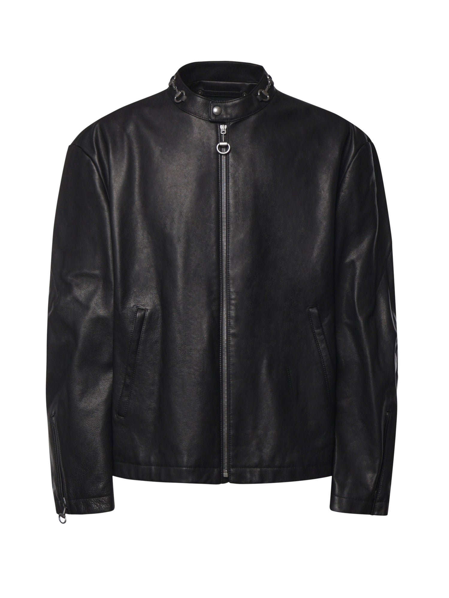 Giubbini  BIKER TREATED BULL LEATHER BLACK 864931 XNBCJ 1000 1000 GUCCI