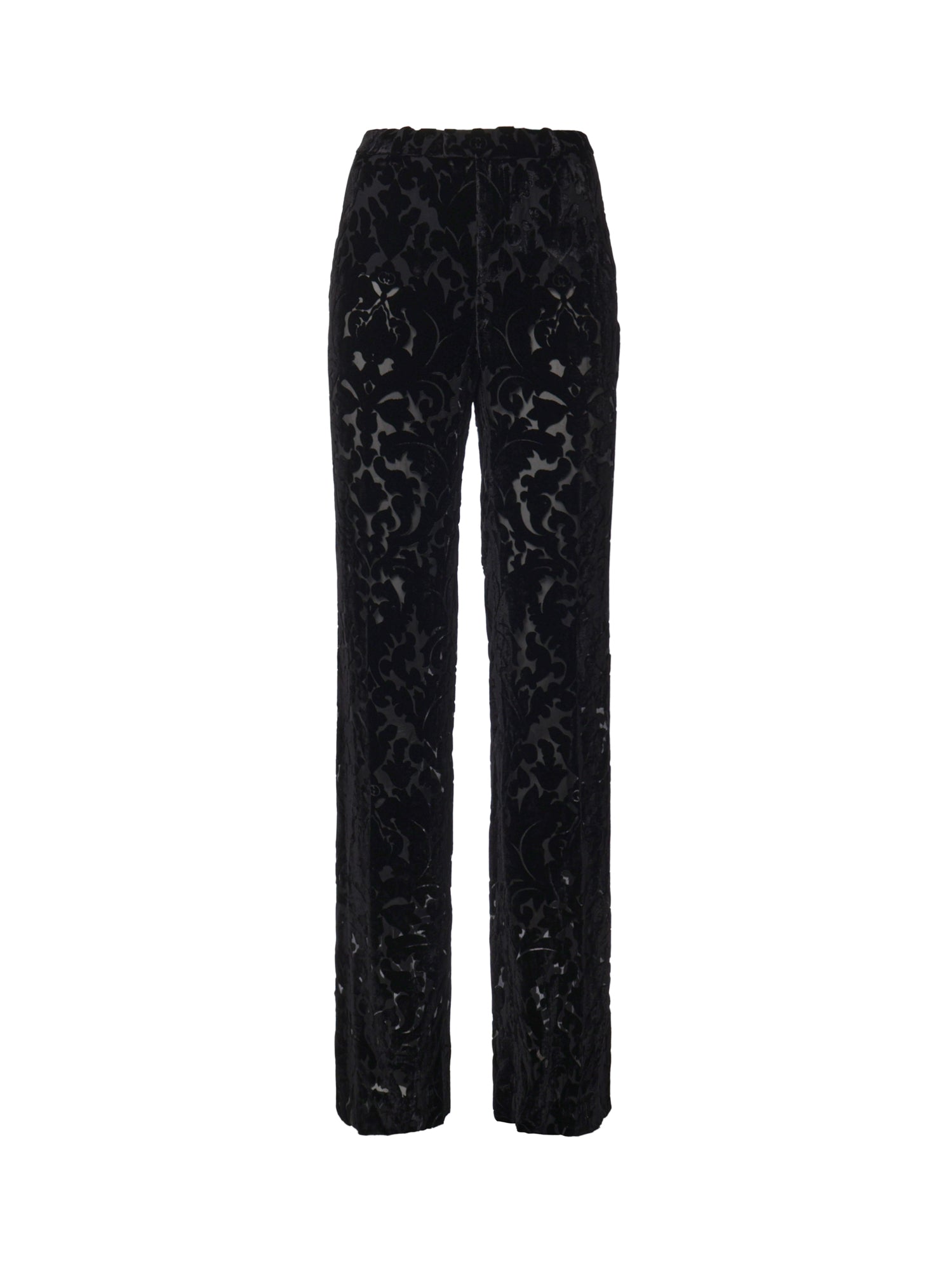 Pantaloni FLARED PNT VELVET DEVORE_46  ANTHRACITE 867966 ZAVAQ 1152 1152 GUCCI