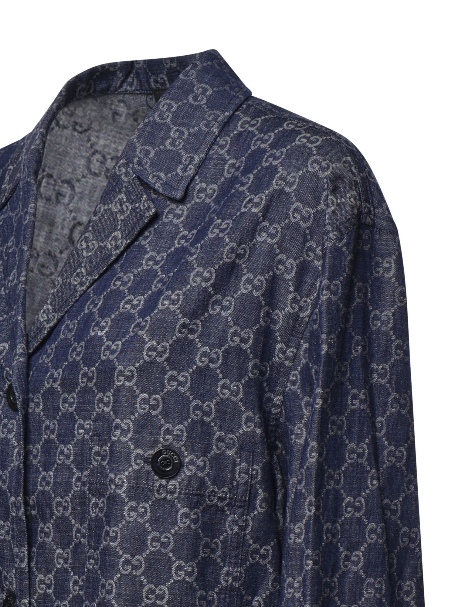 Giacca JKT LIGHT DENIM GG JACQUARD MIDNIGHT BLUE 875438 XDDG3 4011 4011 GUCCI