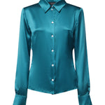Camicie SHIRT SILK SATIN PERIWINKLE 875614 ZHS19 4598 4598 GUCCI