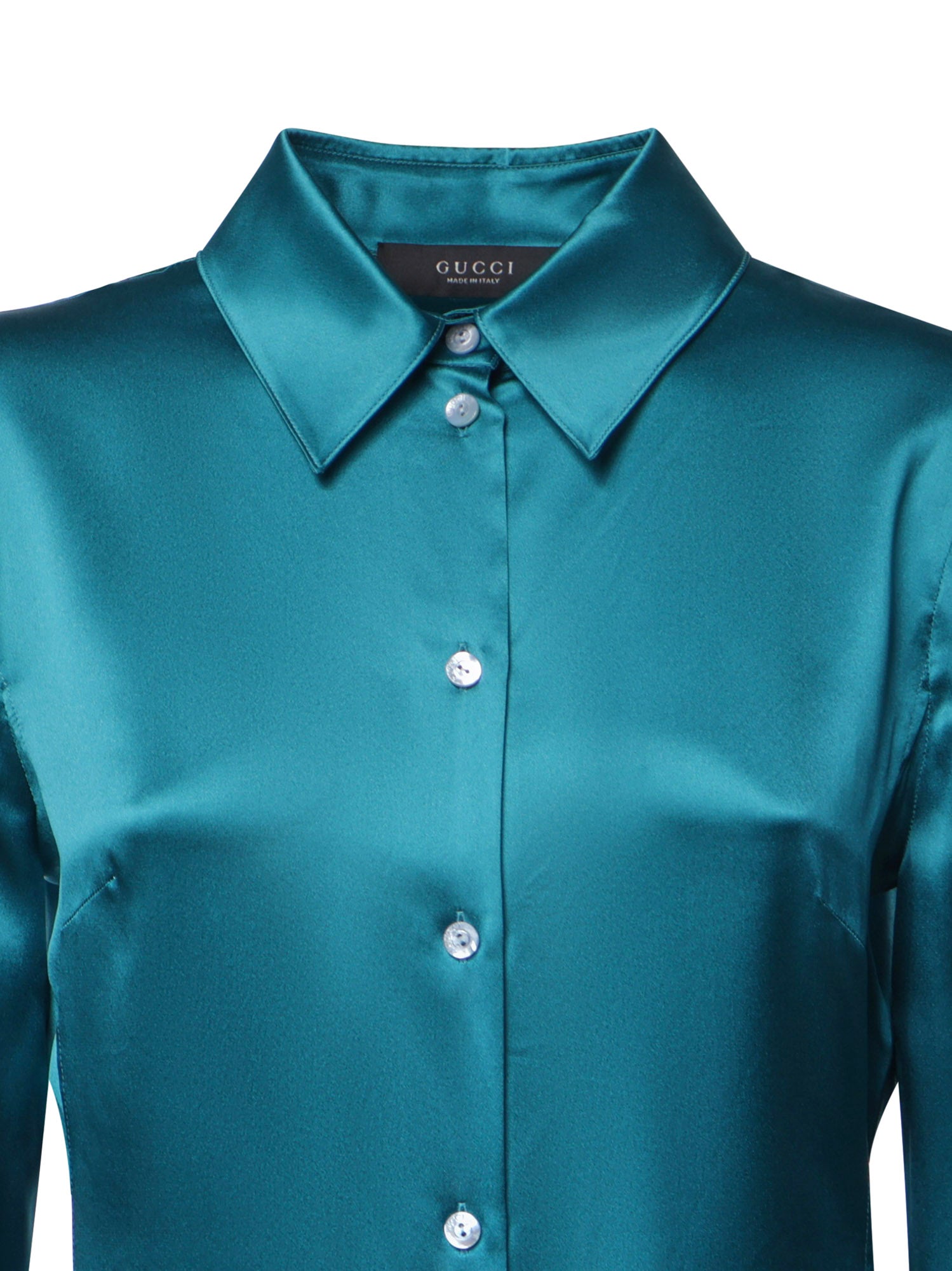 Camicie SHIRT SILK SATIN PERIWINKLE 875614 ZHS19 4598 4598 GUCCI