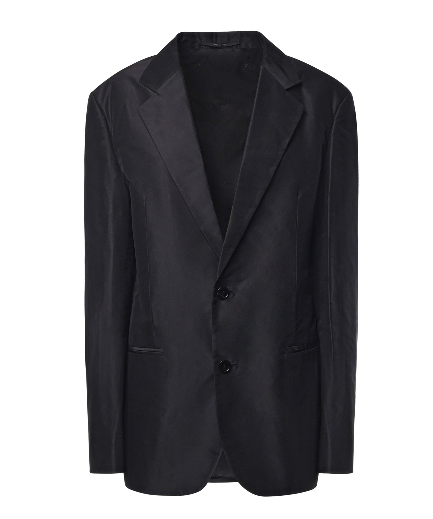 Giubbini  JACKET FINE SILK FAILLE BLACK A002FW ZAU9E 1000 1000 GUCCI