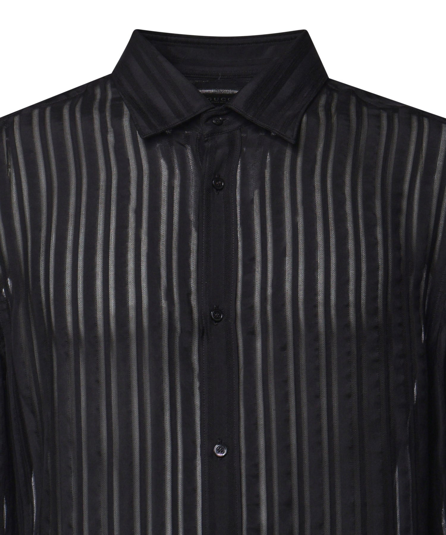 Camicie LIGHT SHIRT STRIPED SILK BLACK 865801 ZAU2C 1000 1000 GUCCI