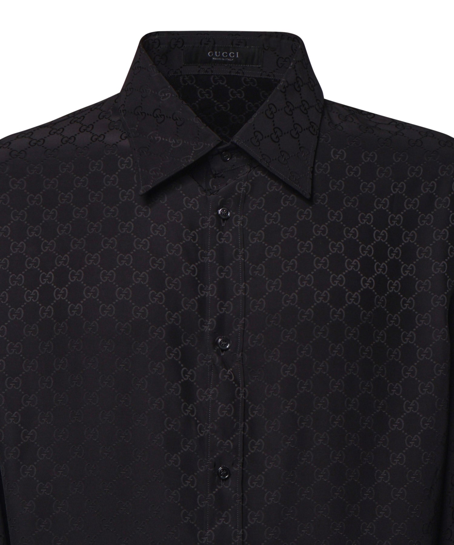 Camicie LIGHT SHIRT GG VISCOSE BLACK 874712 ZAU3Z 1000 1000 GUCCI