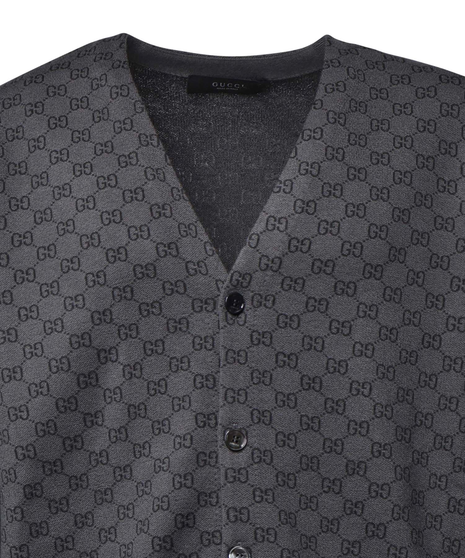 Maglieria L/S CARDIGAN WOOL/SILK  BLACK A0027K XKFMB 1044 1044 GUCCI