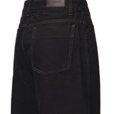 Pantaloni HIGH WAISTED CURVED PANTS BLACK PA1264 LD1055 BK999 BK999 LEMAIRE