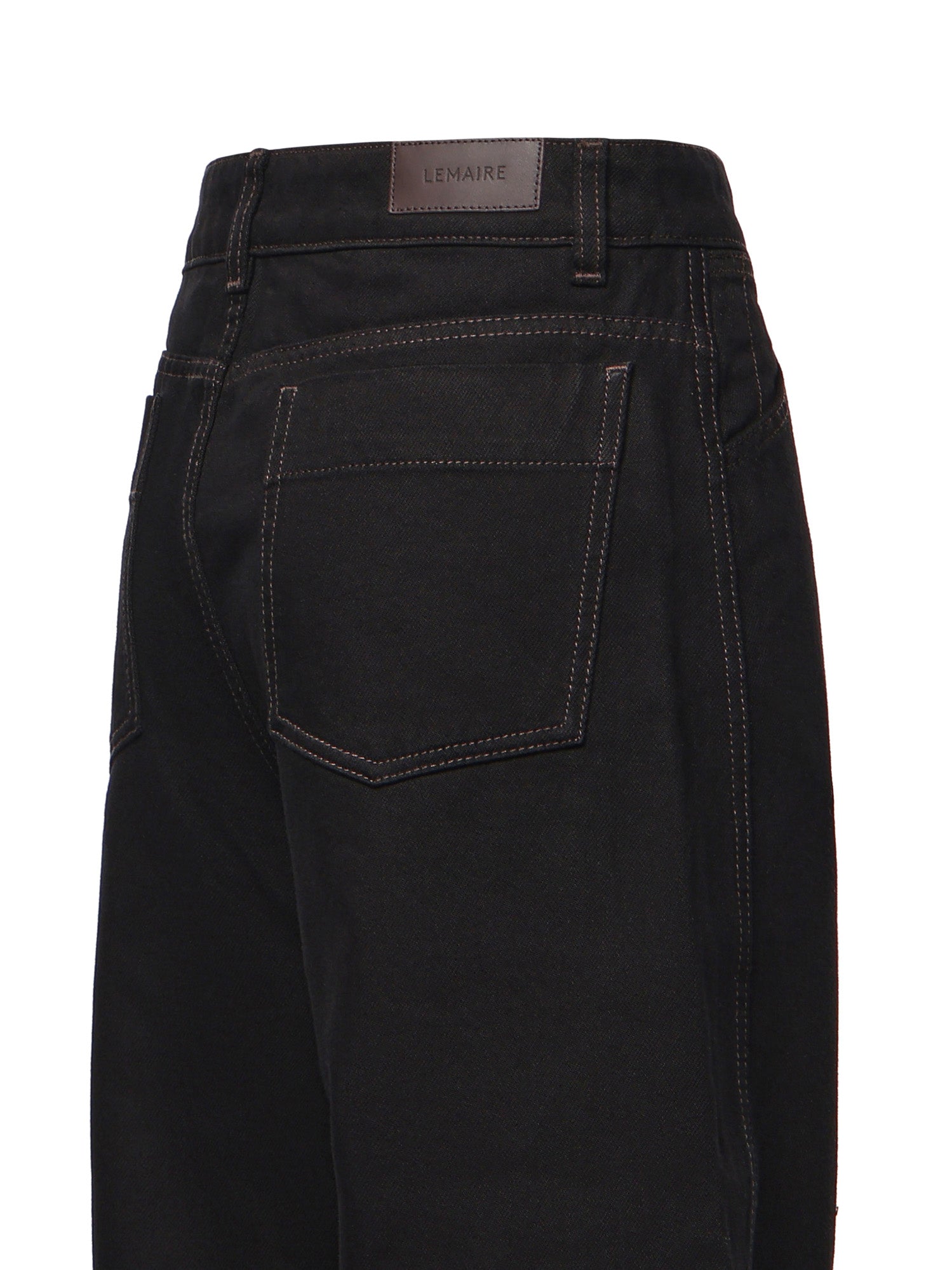 Pantaloni HIGH WAISTED CURVED PANTS BLACK PA1264 LD1055 BK999 BK999 LEMAIRE