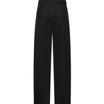 Pantaloni HIGH WAISTED CURVED PANTS BLACK PA1264 LD1055 BK999 BK999 LEMAIRE
