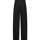 Pantaloni HIGH WAISTED CURVED PANTS BLACK PA1264 LD1055 BK999 BK999 LEMAIRE
