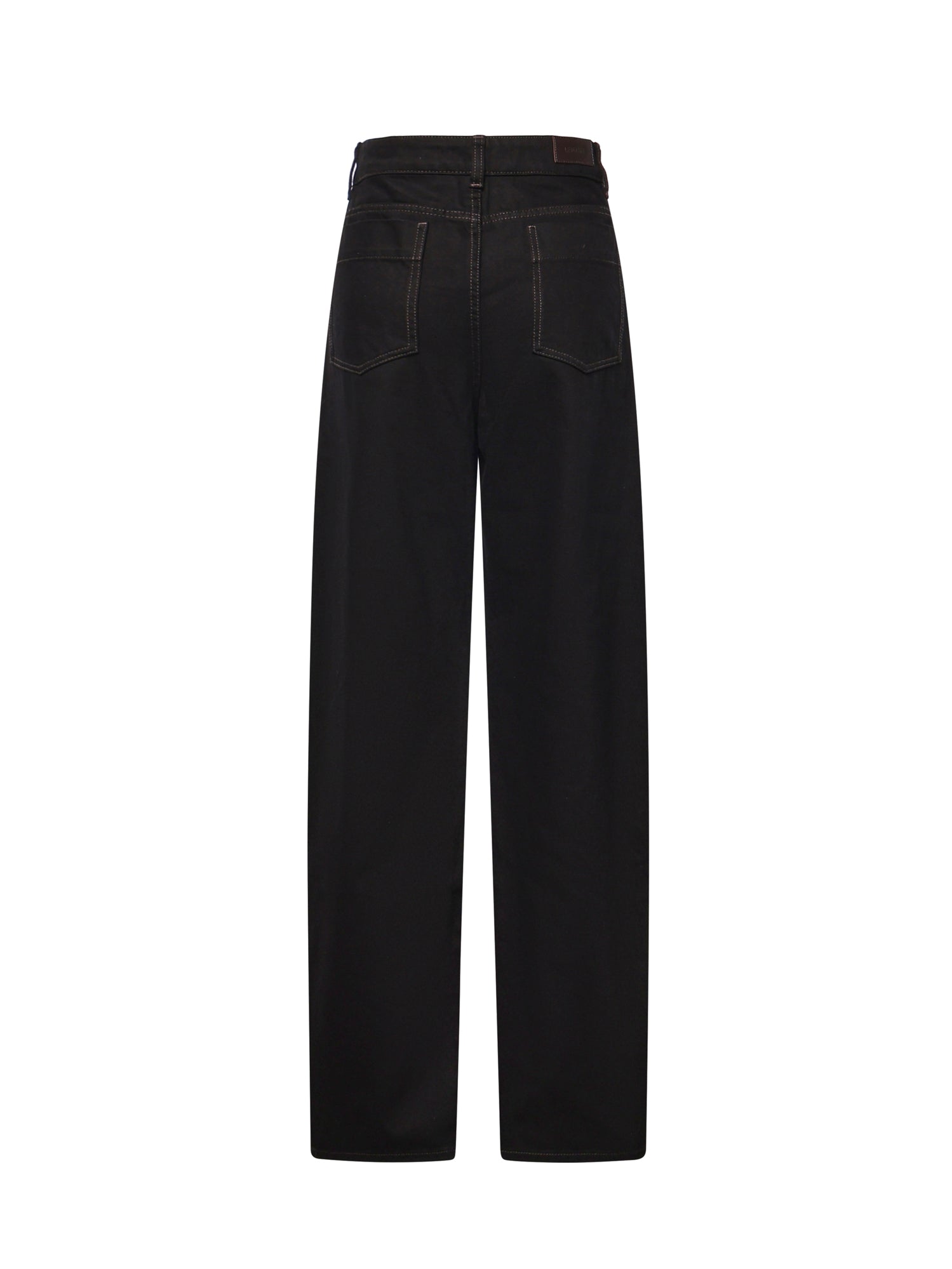 Pantaloni HIGH WAISTED CURVED PANTS BLACK PA1264 LD1055 BK999 BK999 LEMAIRE