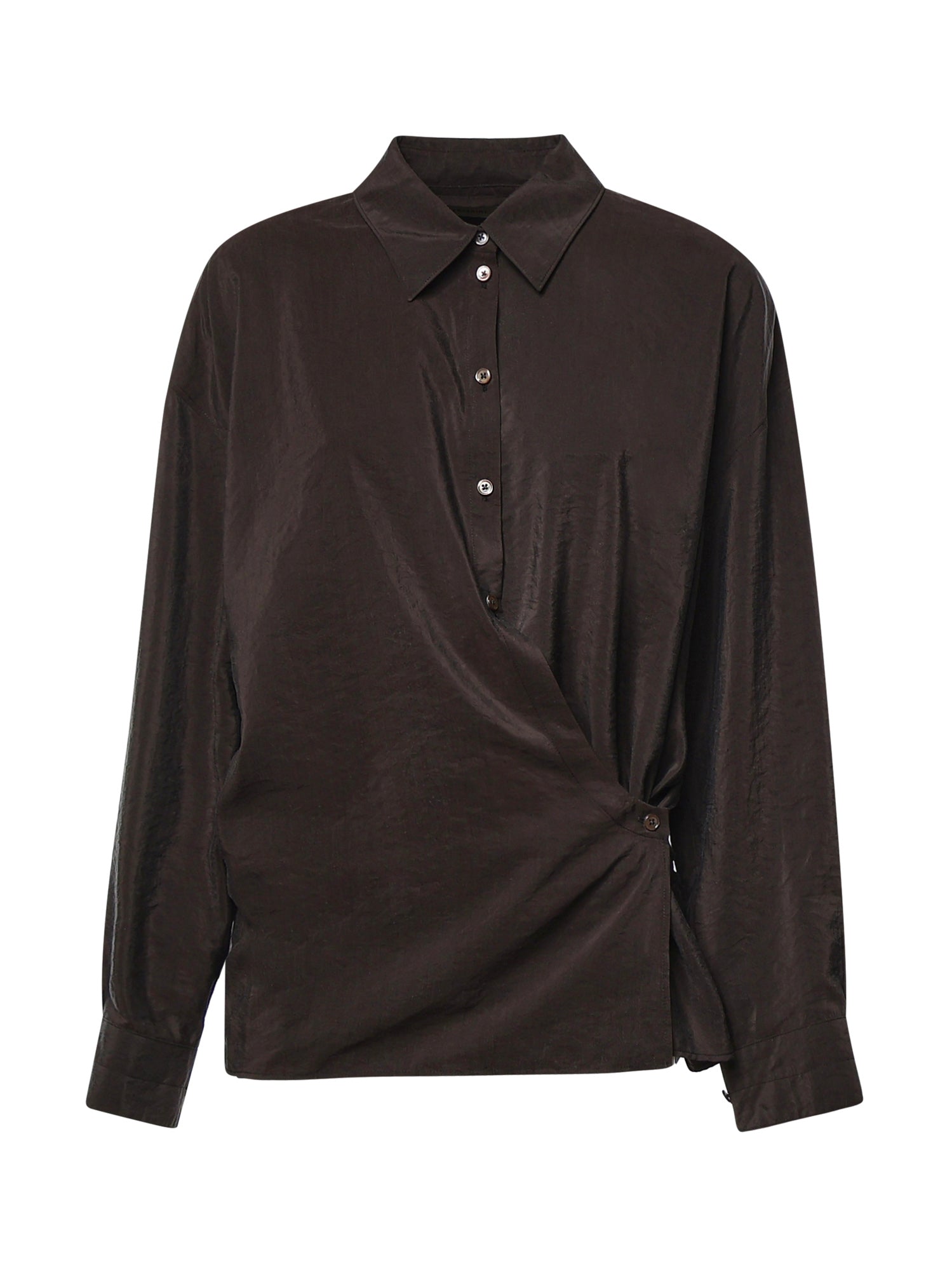 Camicie STRAIGHT COLLAR TWISTED SHIRT LICORICE SH1141 LF1308 BR532 BR532 LEMAIRE