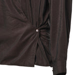 Camicie STRAIGHT COLLAR TWISTED SHIRT LICORICE SH1141 LF1308 BR532 BR532 LEMAIRE