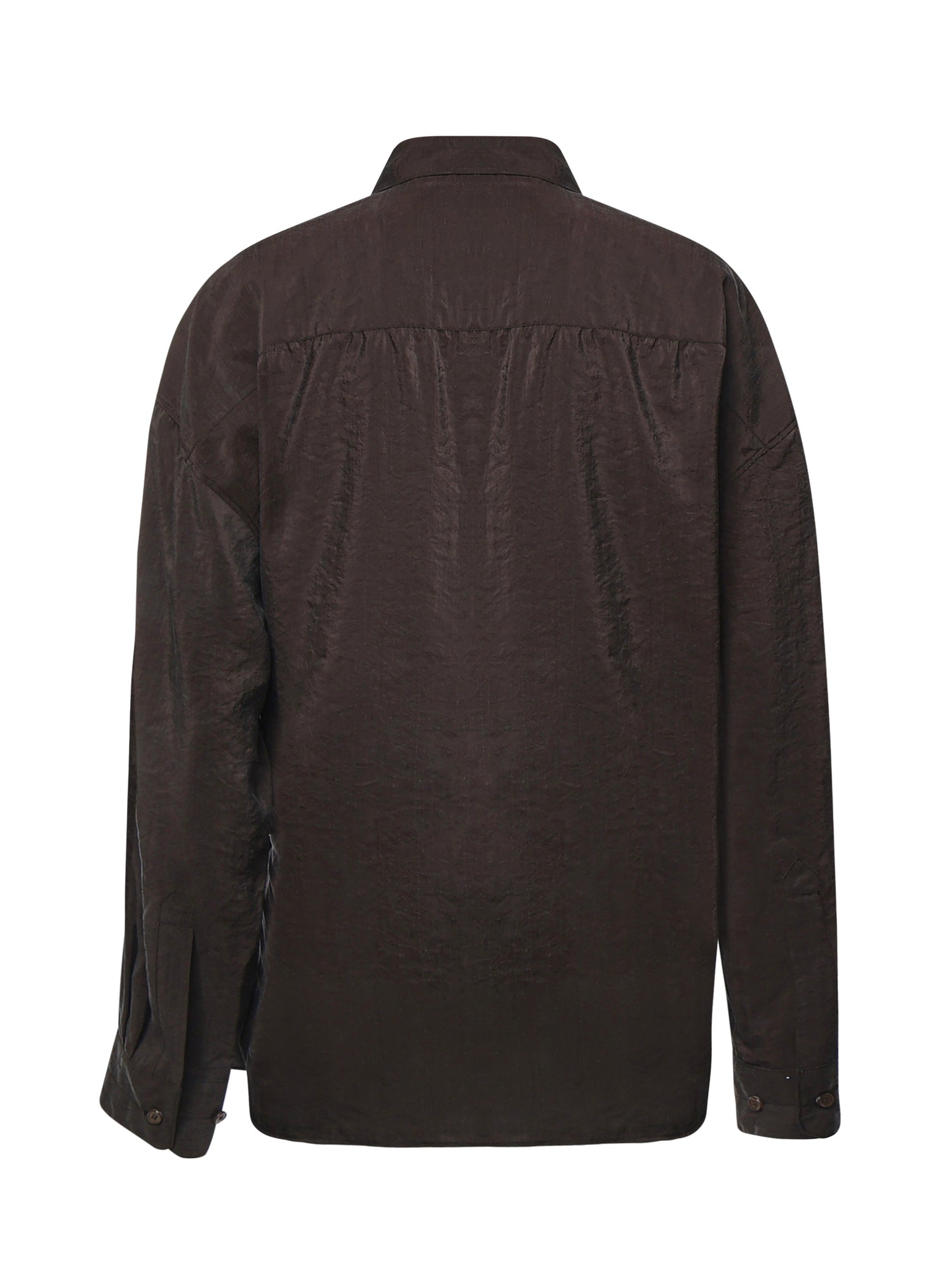 Camicie STRAIGHT COLLAR TWISTED SHIRT LICORICE SH1141 LF1308 BR532 BR532 LEMAIRE