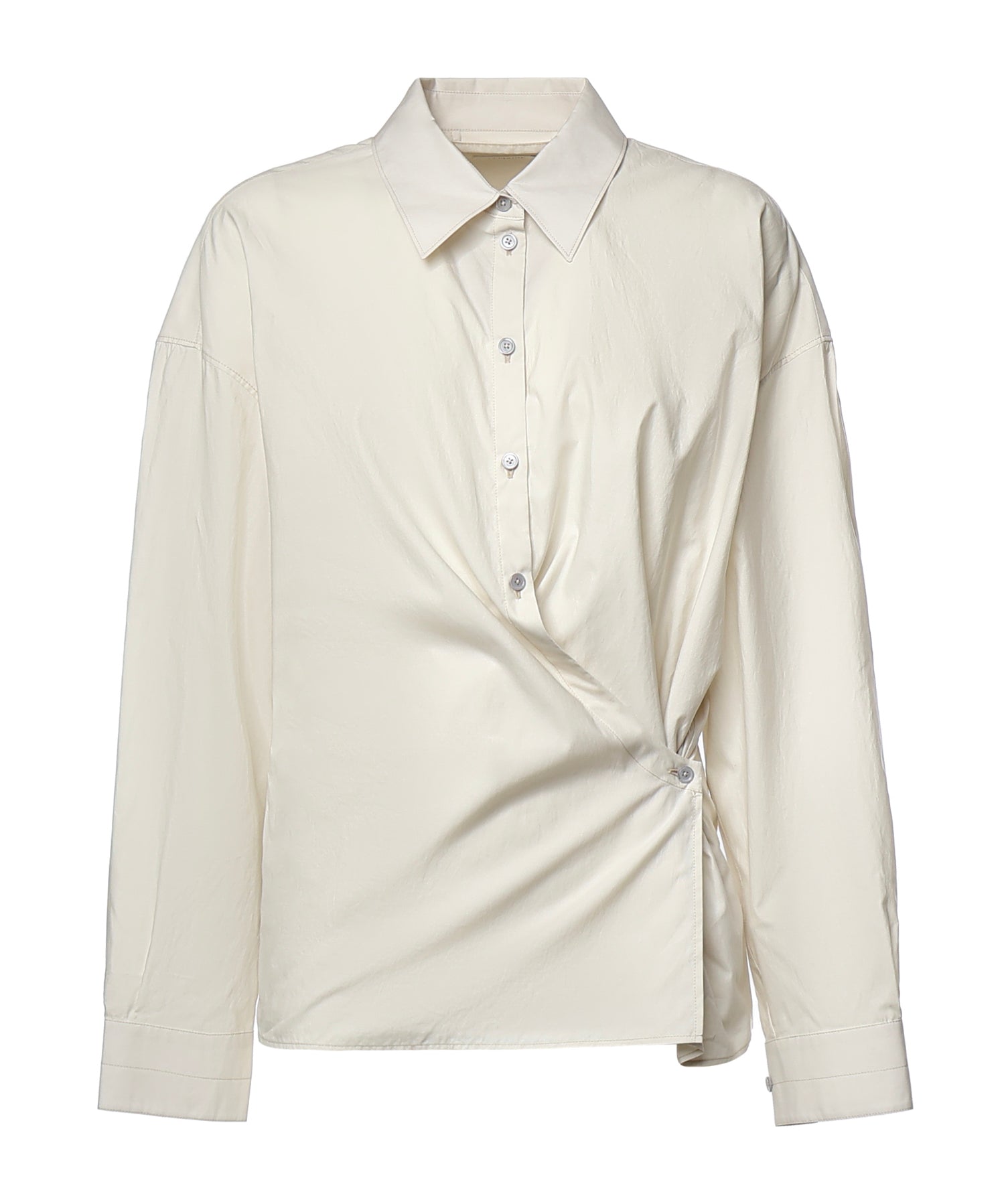 Camicie STRAIGHT COLLAR TWISTED SHIRT LIGHT CREAM SH1141 LF1500 WH048 WH048 LEMAIRE
