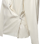 Camicie STRAIGHT COLLAR TWISTED SHIRT LIGHT CREAM SH1141 LF1500 WH048 WH048 LEMAIRE
