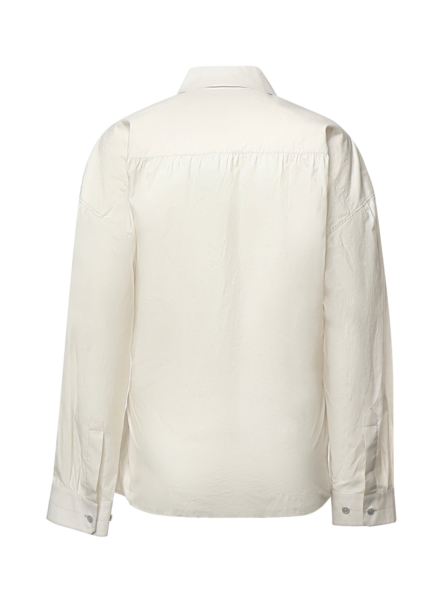 Camicie STRAIGHT COLLAR TWISTED SHIRT LIGHT CREAM SH1141 LF1500 WH048 WH048 LEMAIRE