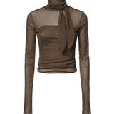 Top  BALLERINA FOULARD TOP CACAO TS0053 LJ1070 BR423 BR423 LEMAIRE
