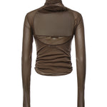 Top  BALLERINA FOULARD TOP CACAO TS0053 LJ1070 BR423 BR423 LEMAIRE