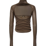 Top  BALLERINA FOULARD TOP CACAO TS0053 LJ1070 BR423 BR423 LEMAIRE