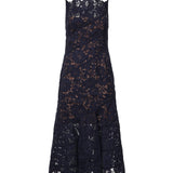 Abiti NAVY SPIRAL LACE MIDI DRESS AW26 043M N NAVY SELF-PORTRAIT