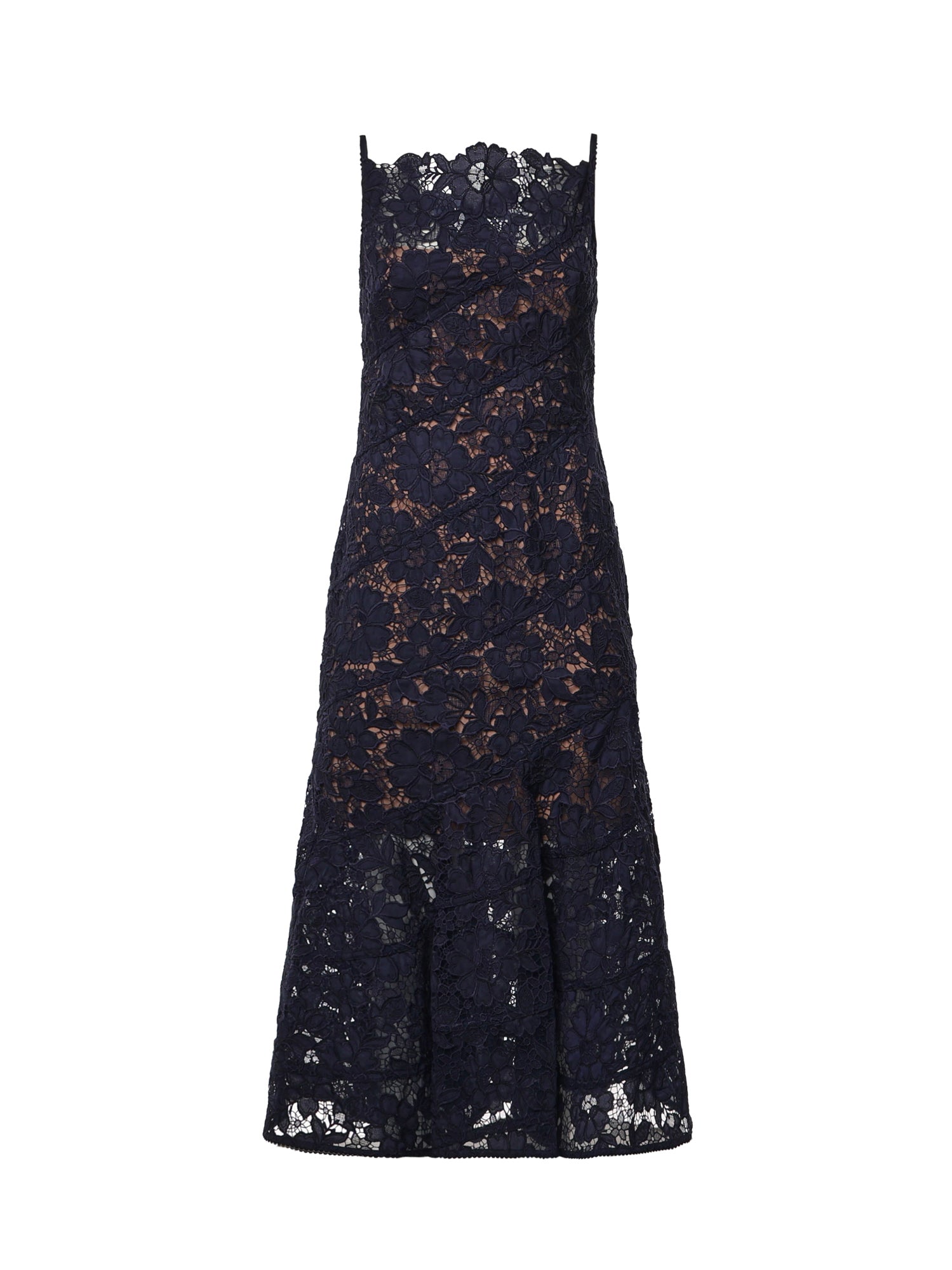 Abiti NAVY SPIRAL LACE MIDI DRESS AW26 043M N NAVY SELF-PORTRAIT