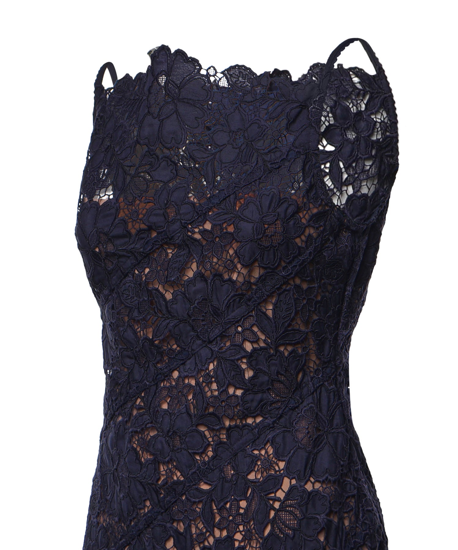 Abiti NAVY SPIRAL LACE MIDI DRESS AW26 043M N NAVY SELF-PORTRAIT