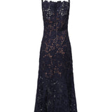 Abiti NAVY SPIRAL LACE MIDI DRESS AW26 043M N NAVY SELF-PORTRAIT
