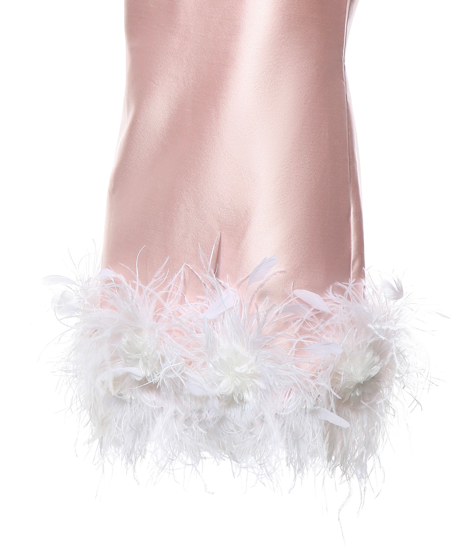 Abiti PINK TAFFETA FEATHER MINI DRESS AW26 006S P PINK SELF-PORTRAIT