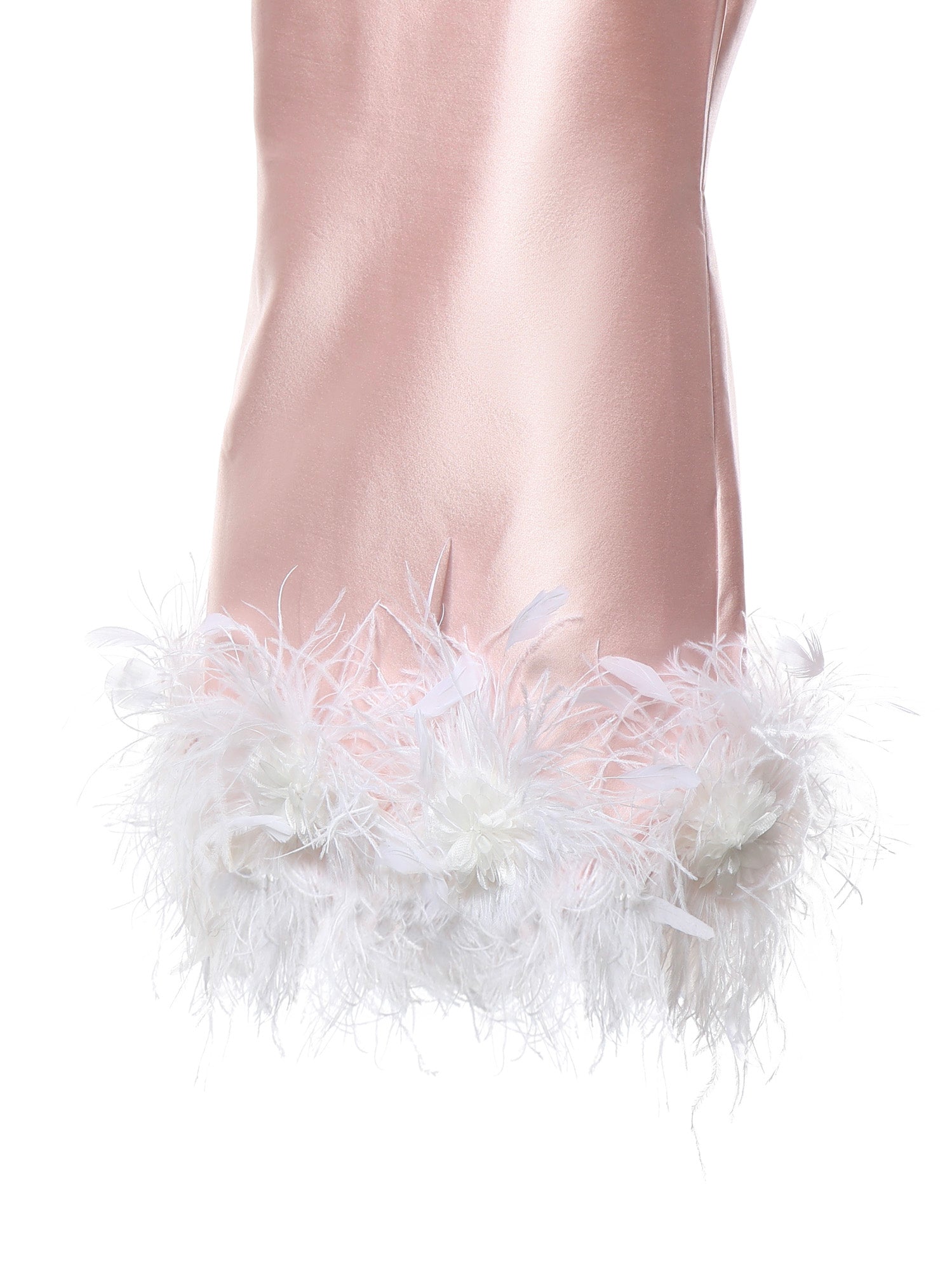 Abiti PINK TAFFETA FEATHER MINI DRESS AW26 006S P PINK SELF-PORTRAIT