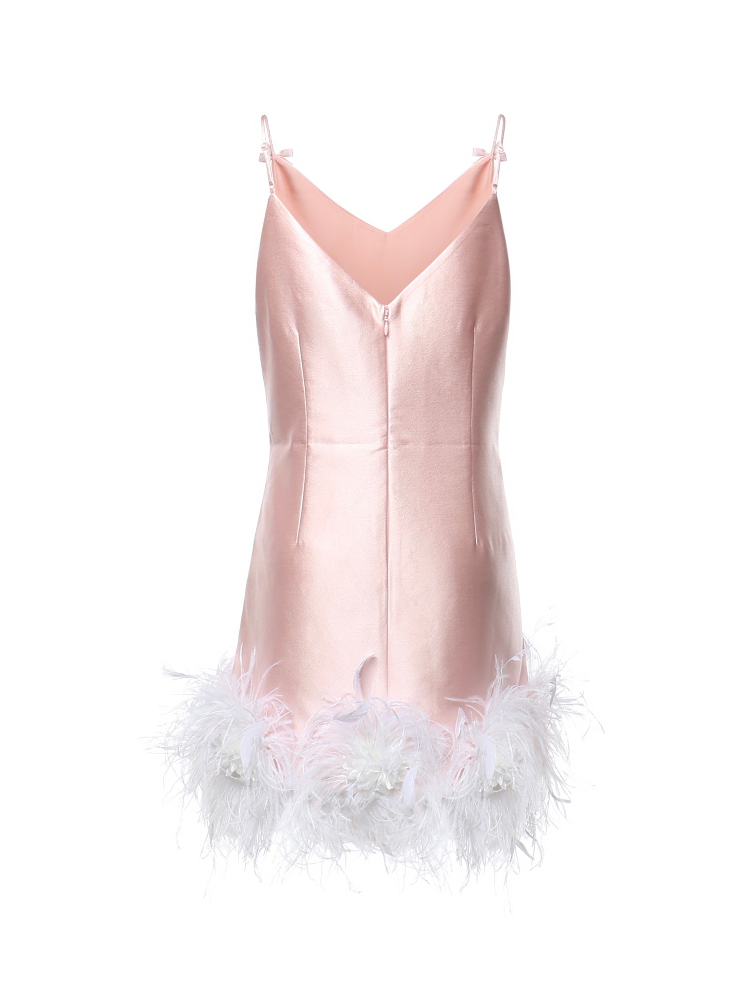Abiti PINK TAFFETA FEATHER MINI DRESS AW26 006S P PINK SELF-PORTRAIT