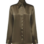 Top  IVY TOP DARK OLIVE 24823029 429 429 KHAITE