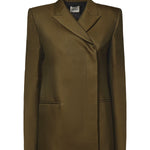Giubbini  SILVANNAH JACKET DARK OLIVE 6180582 429 429 KHAITE