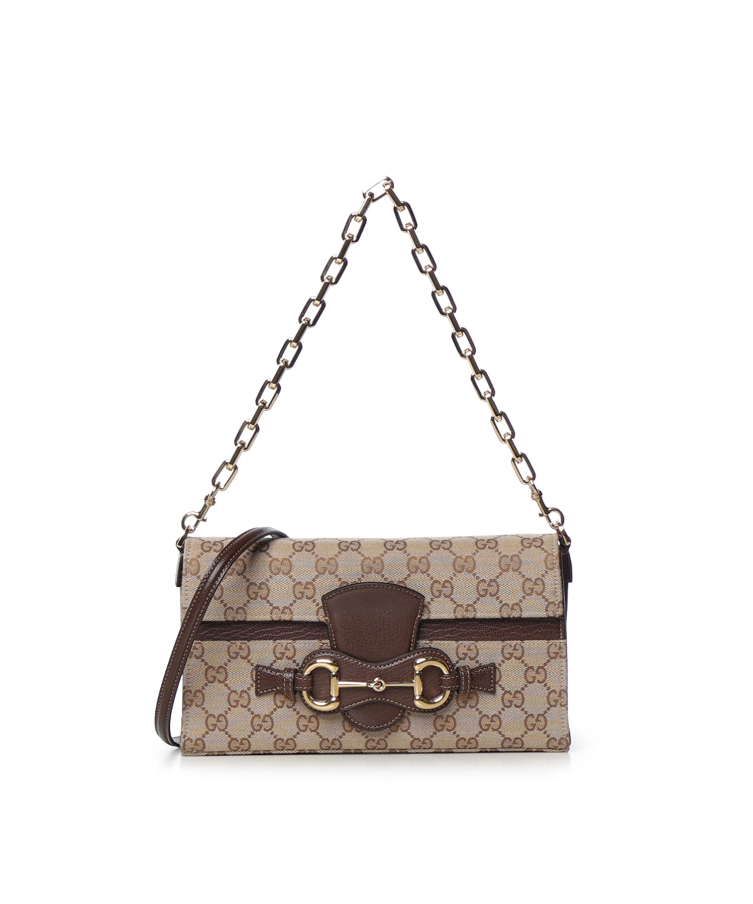 Borsa BAG WITH DOUBLE REMOVABLE VINT.SAND/DK A006KQ FAGGX 9651 9651 GUCCI