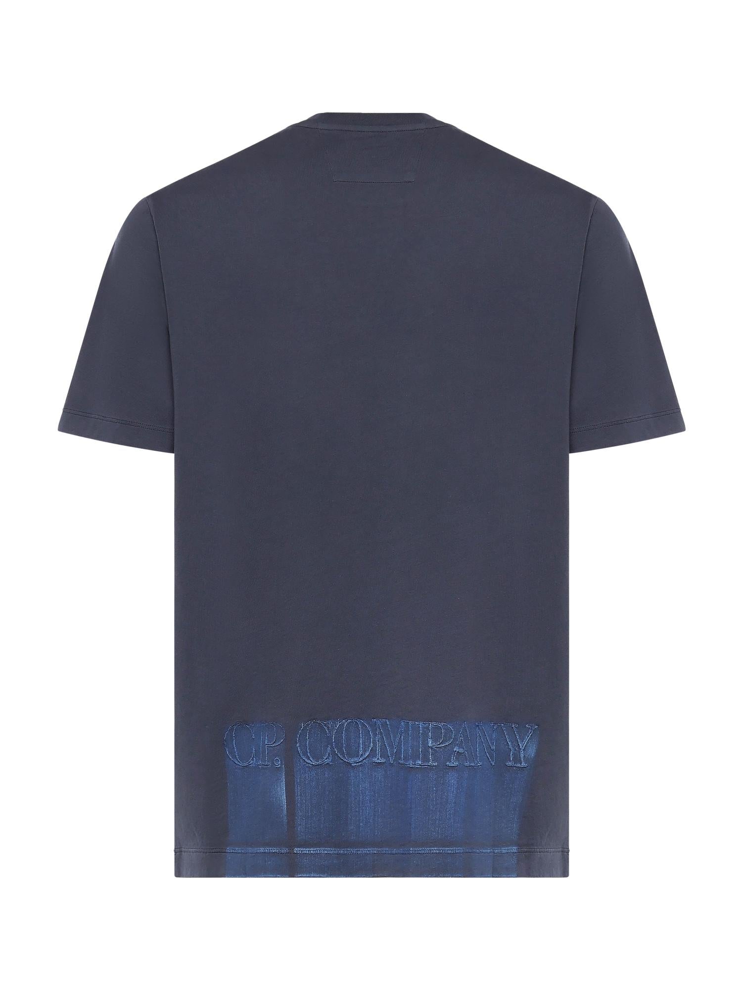 T-shirt in jersey di cotone con logo 20CMTS292A 005431G889 C.P. COMPANY 